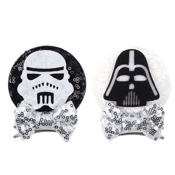 Star Wars Mouse Bow Clip- Mouse Hair Clips Adult Disney Kid Hair Accessories - Picture 1 of 6